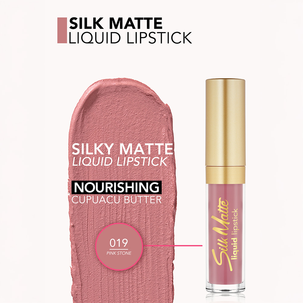 Flormar Silk Matte Liquid Lipstick - 19 Pink Stone