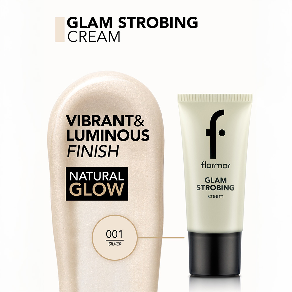 Flormar Glam Strobing Cream - 01 Silver