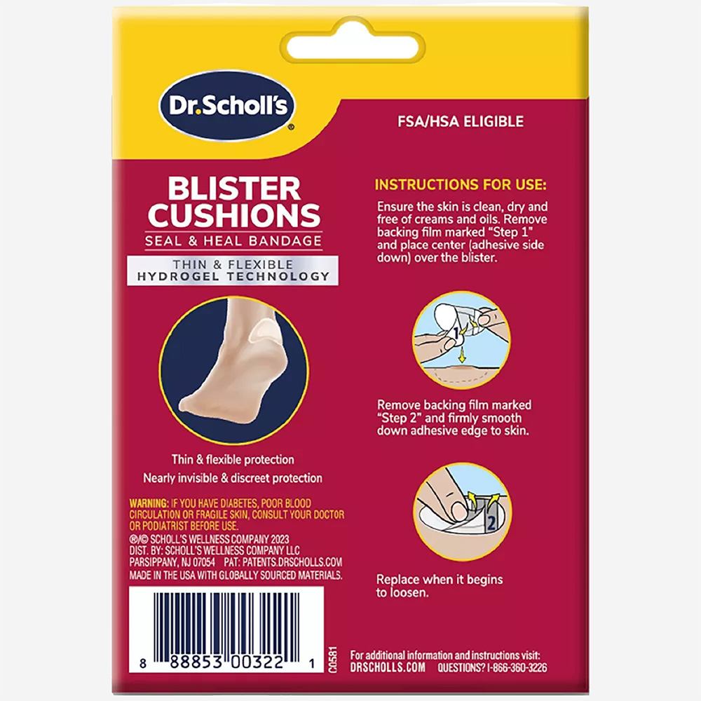 Dr. Scholl's DuraGel Blister Cushion Immediate & All Day Pain Relief 8ct