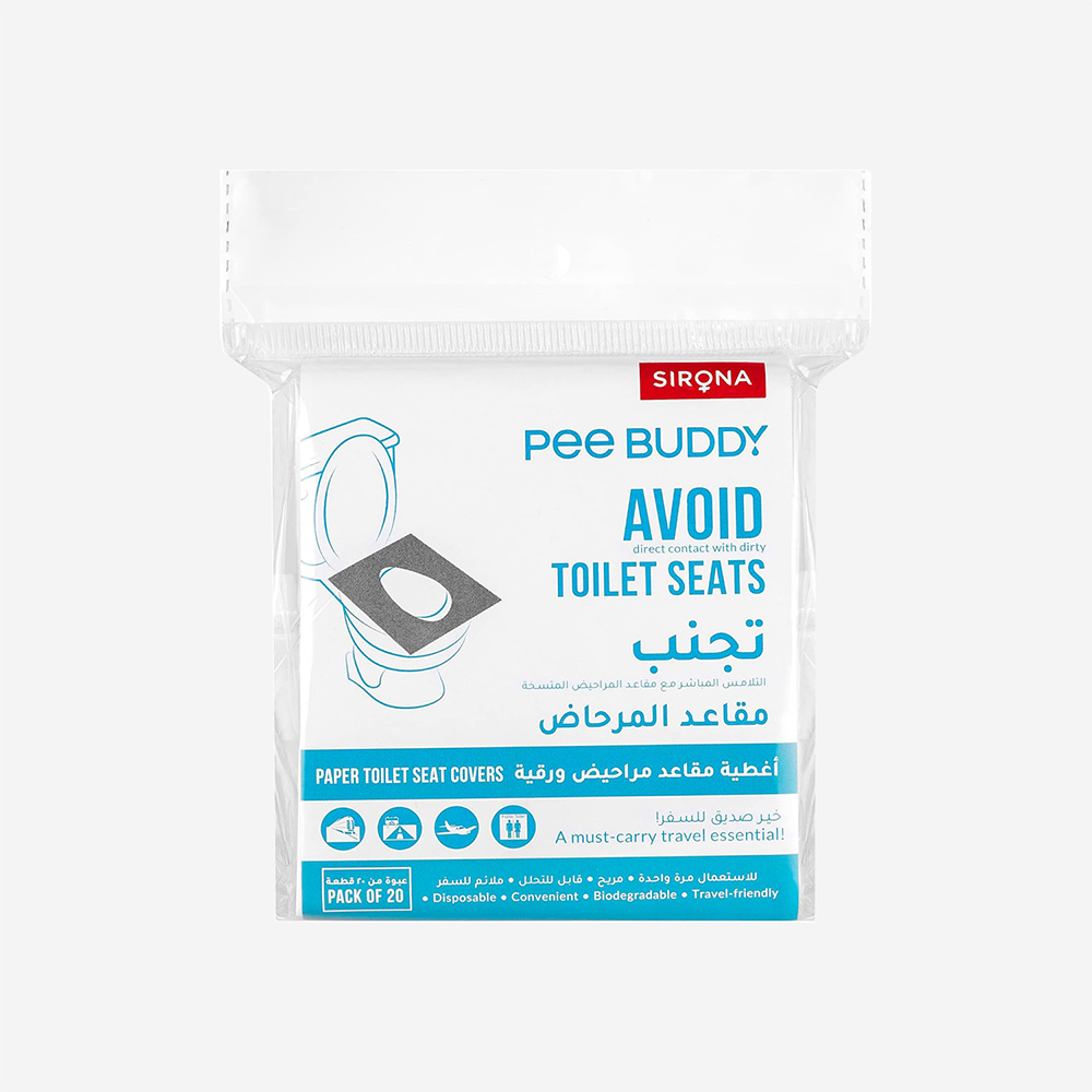 Peebuddy Disposable Toilet Seat Covers - 20 Sheets