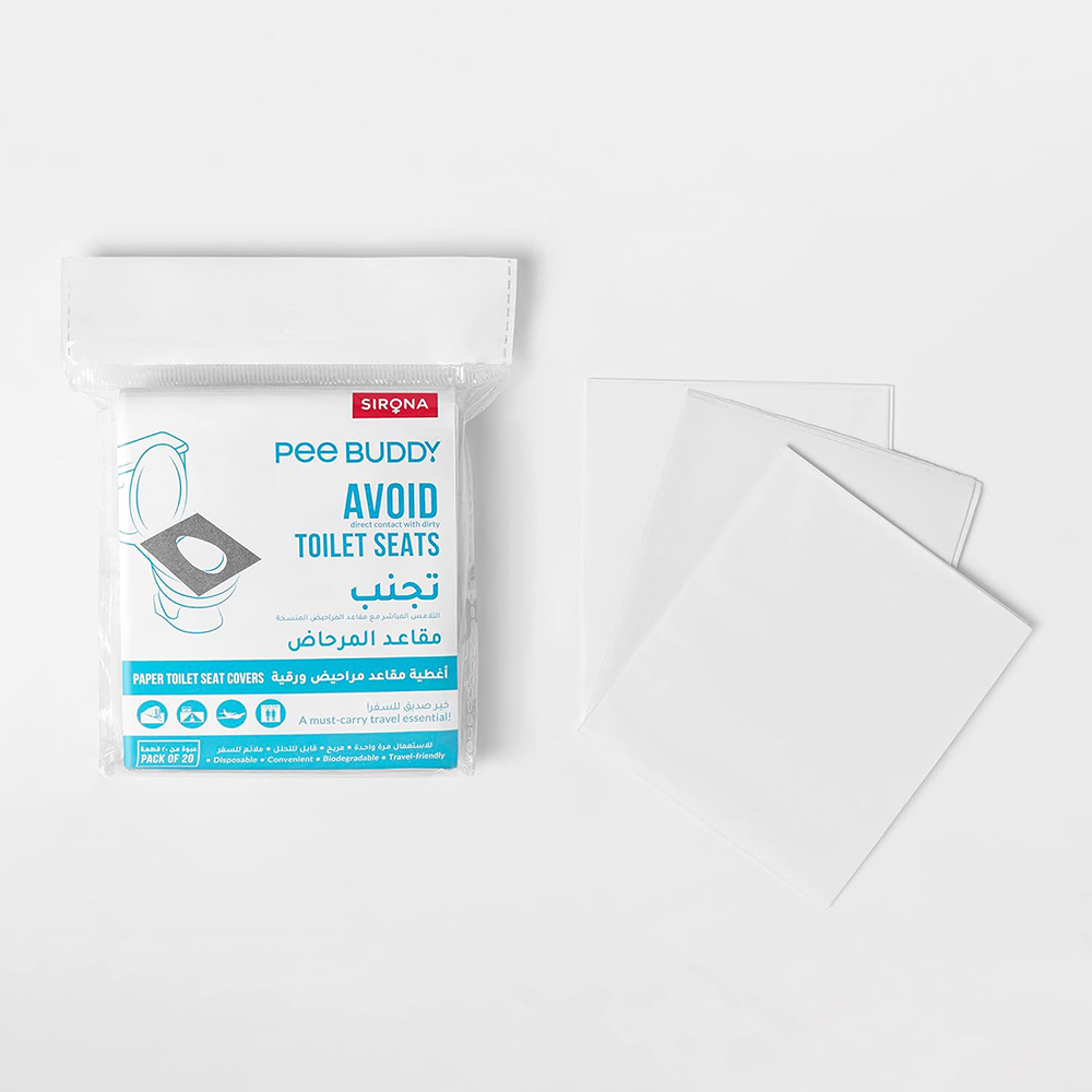 Peebuddy Disposable Toilet Seat Covers - 20 Sheets