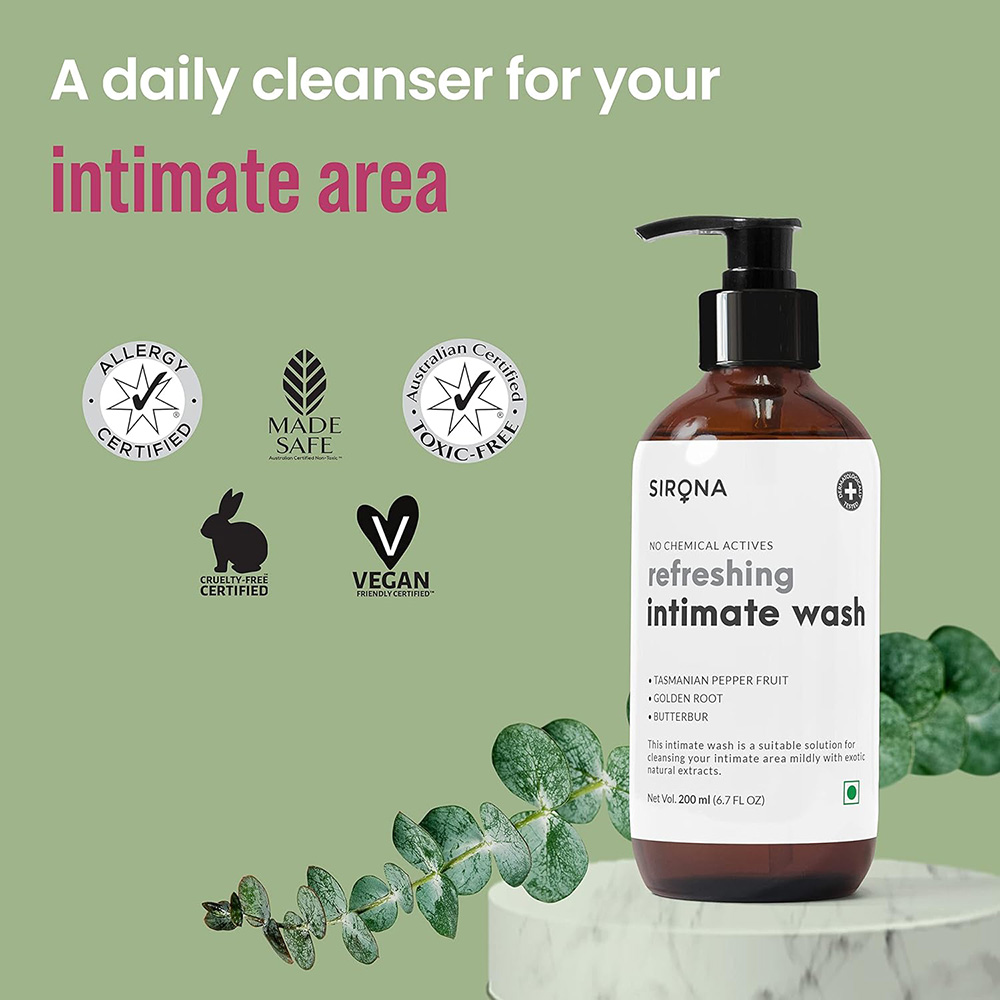 Sirona Natural Ph Balanced Intimate Wash - 200Ml