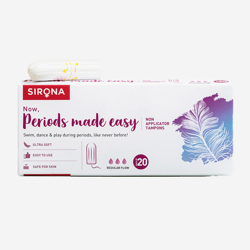 Sirona Fda Approved Premium Digital Tampon (Medium Flow) - 20 Tampon