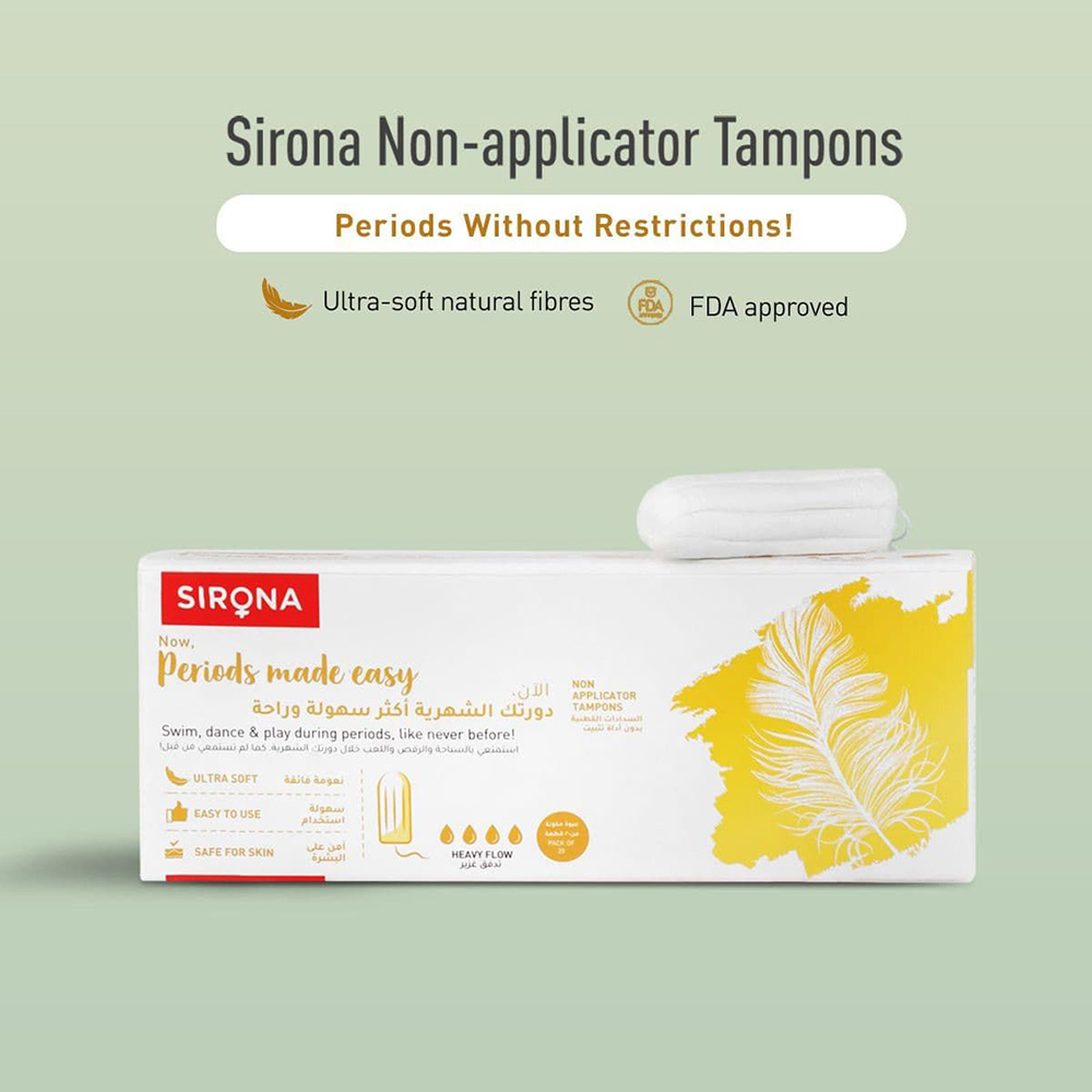Sirona Fda Approved Premium Digital Tampon (Heavy Flow) - 20 Tampon