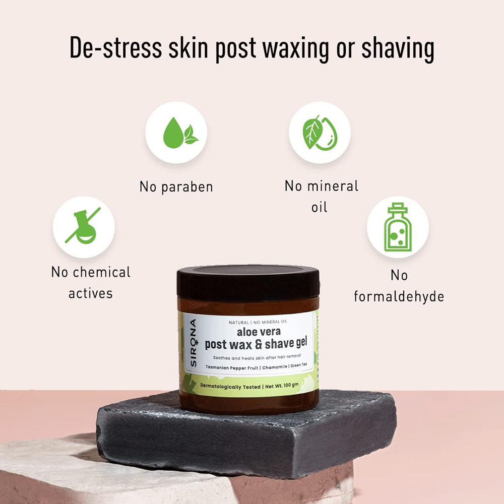 Sirona Natural Mineral Oil Free Post Shave Gel - 100 Gm