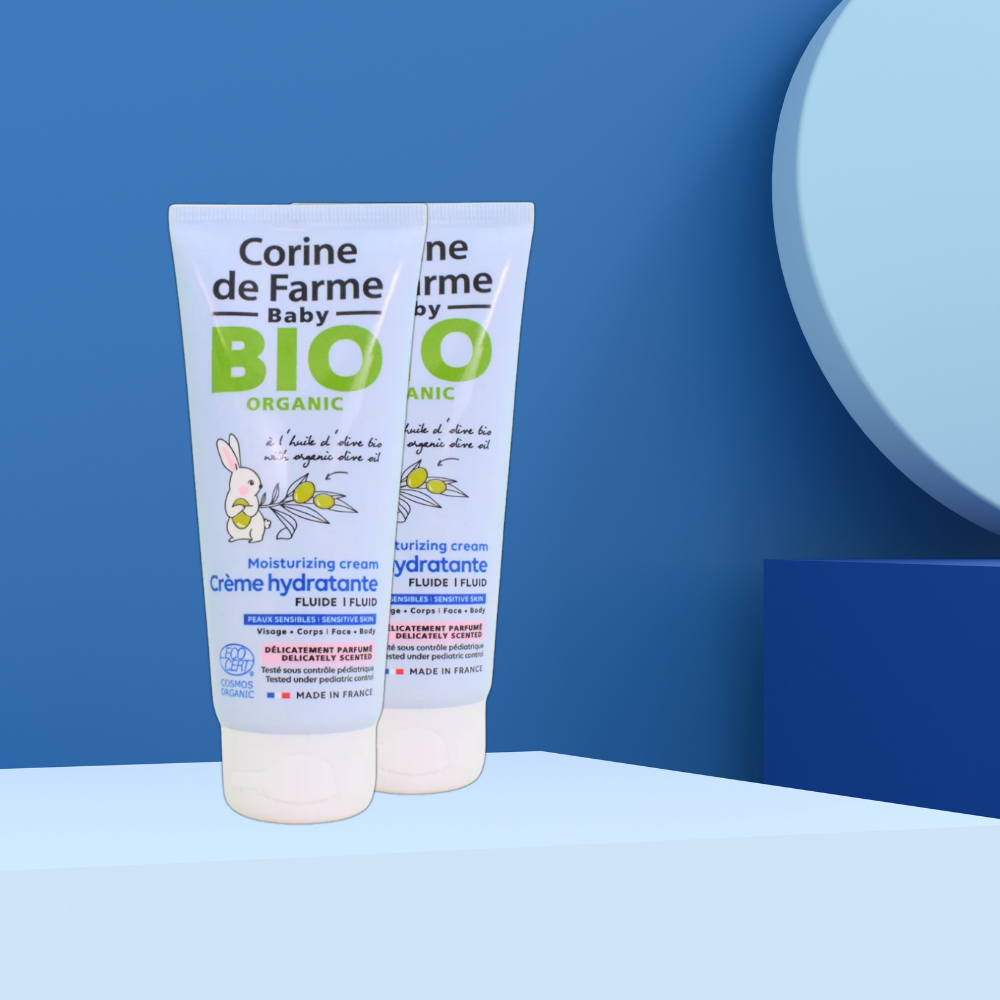 Corine De Farme Baby Bio Organic Fluid Face & Body Moisturizing Cream 100Ml