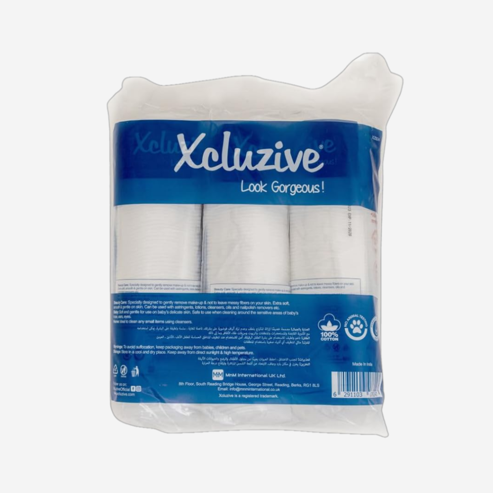 Xcluzive Round Cotton Pads 3 x 80 Pcs