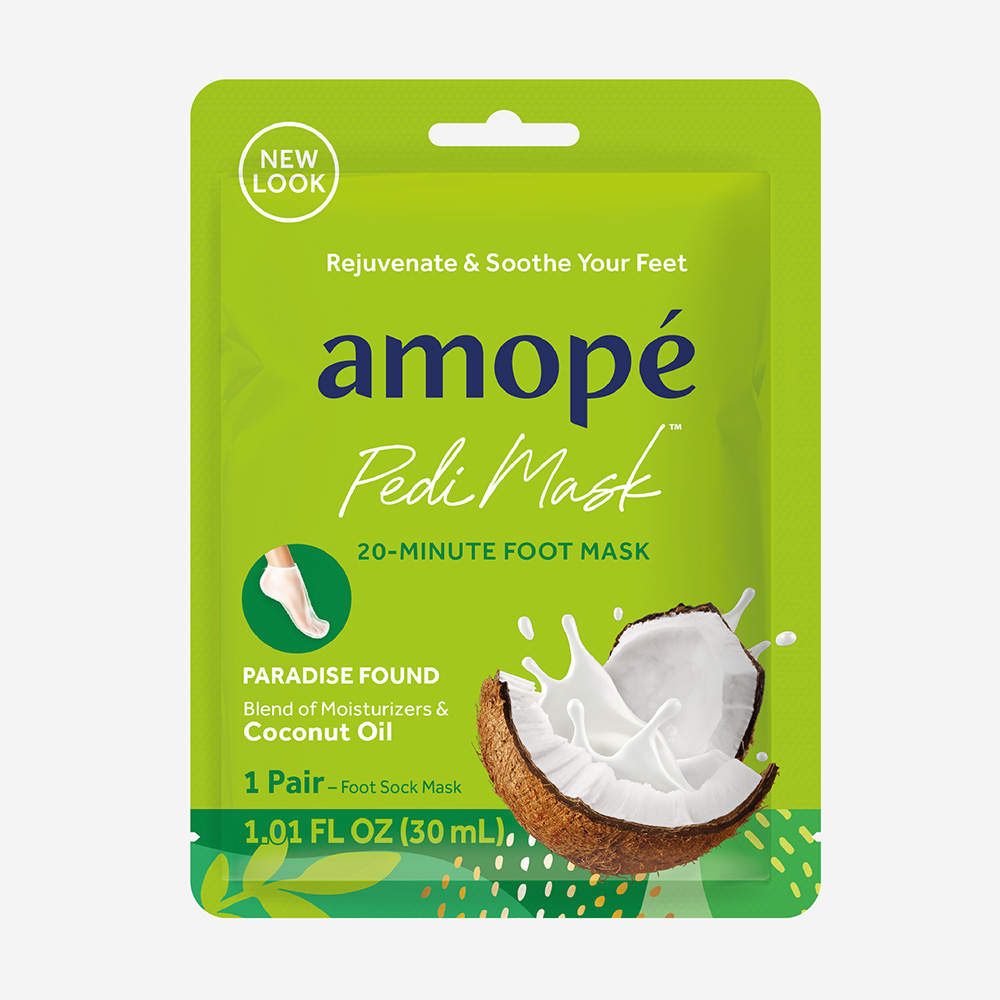 Dr Scholl's Amope Pedi Mask 20-Minute Foot Mask - Coconut Oil 30ML