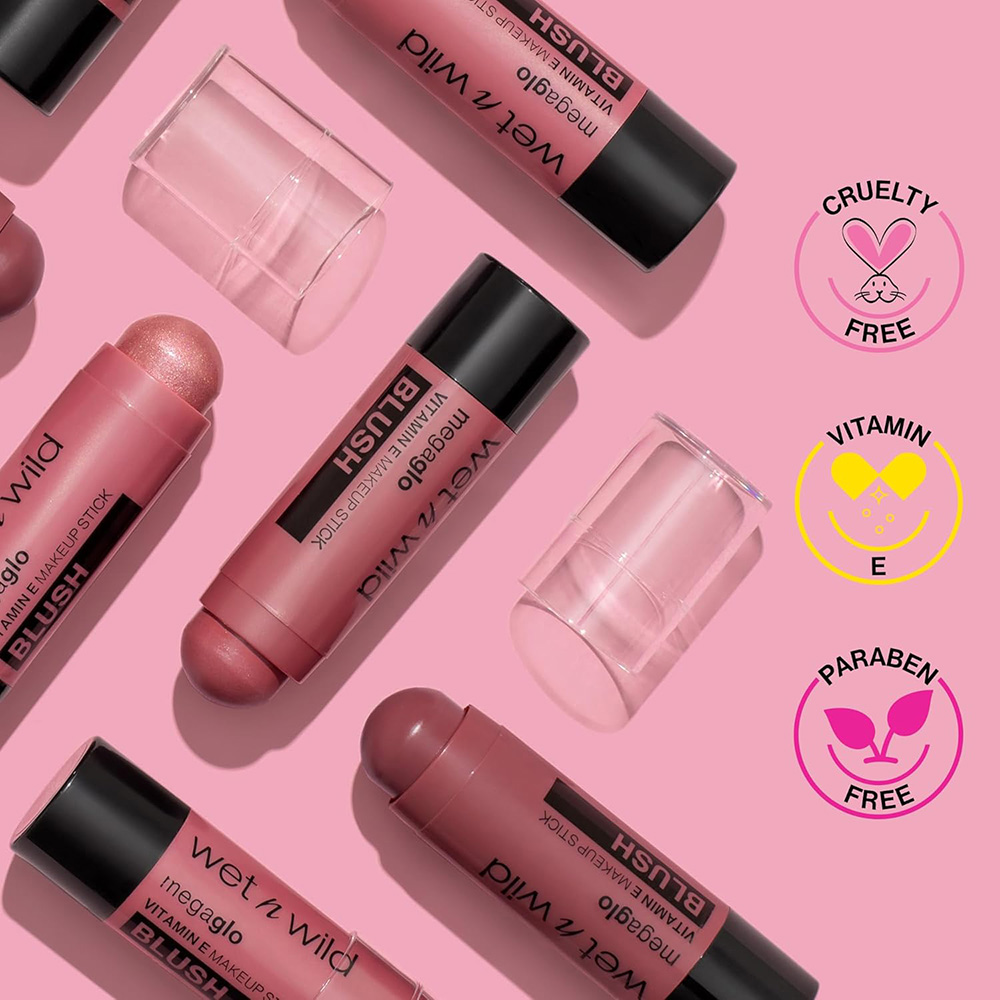 Mega Glo vitamin and Make-up Stick blush