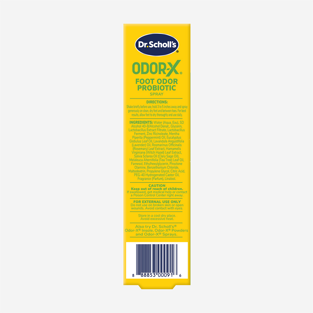 Dr.Scholl's Odor-X Probiotic Foot Spray 118ML