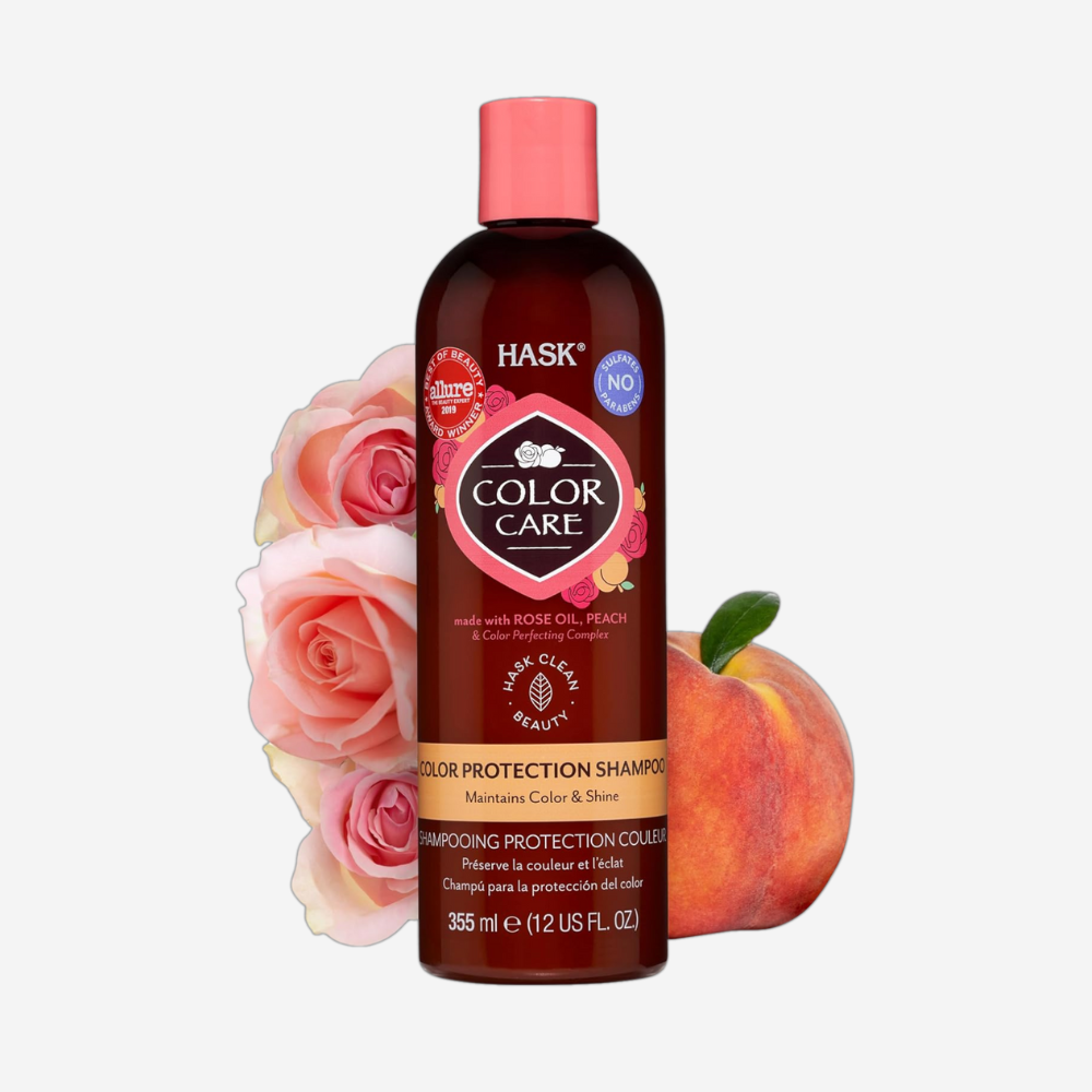 Hask Rose Oil & Peach Color Protection Shampoo 355ml