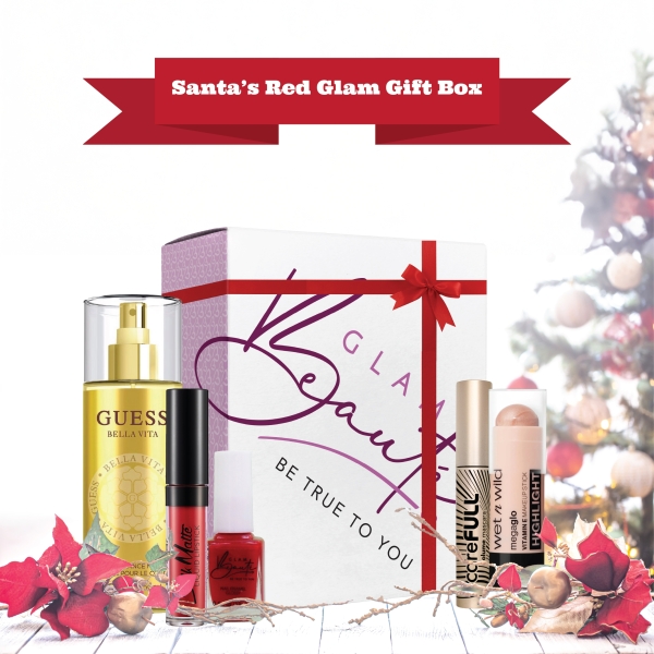 Glambeaute Christmas Value Pack_Santa’s Red Glam Box